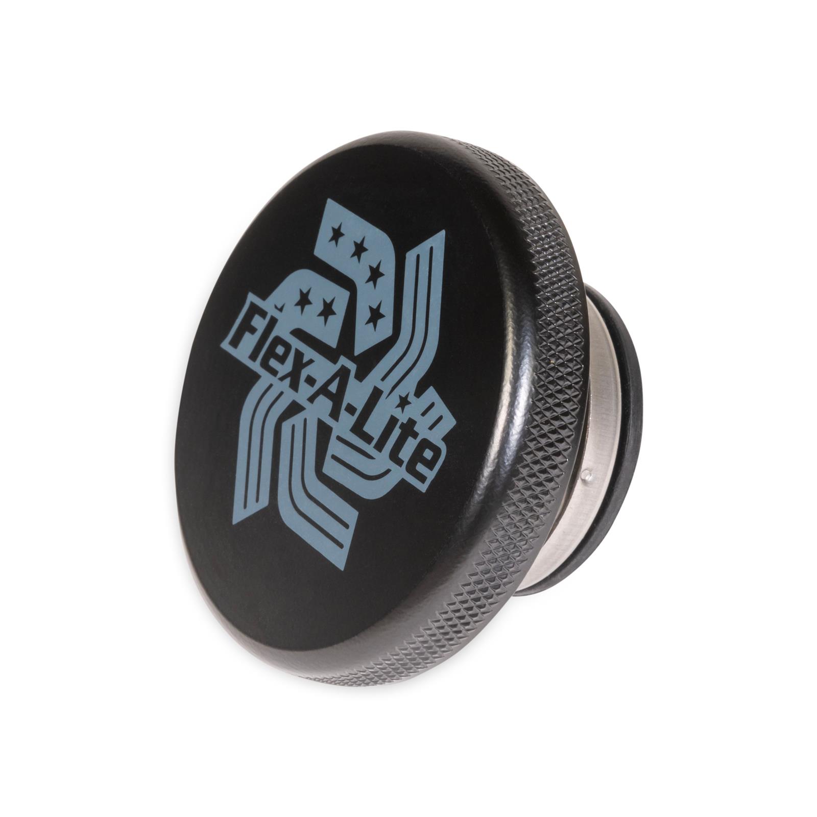 【modify様】Black middle case Flex-a-lite 126845 Flex-A-Lite Billet Aluminum Radiator Caps