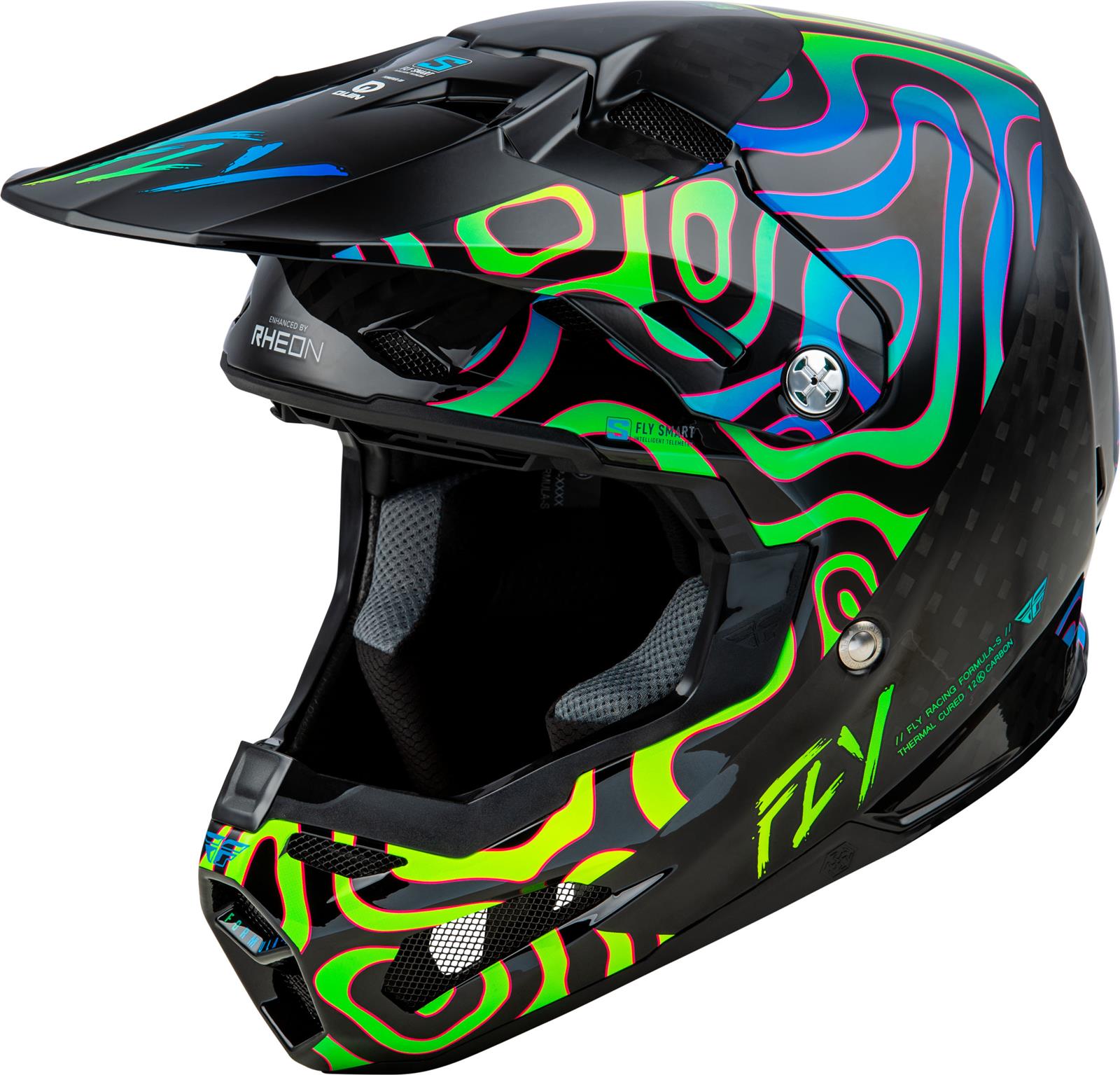 Fly Racing Cap Fly Racing 73-4468S Fly Racing Formula S Carbon Helmets | Summit Racing