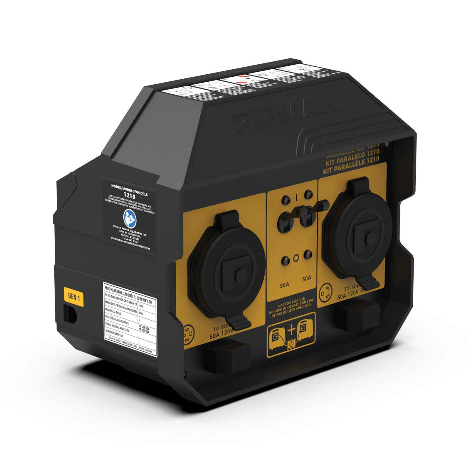Firman 1210 Firman 50A Portable Generator Parallel Kits Summit Racing