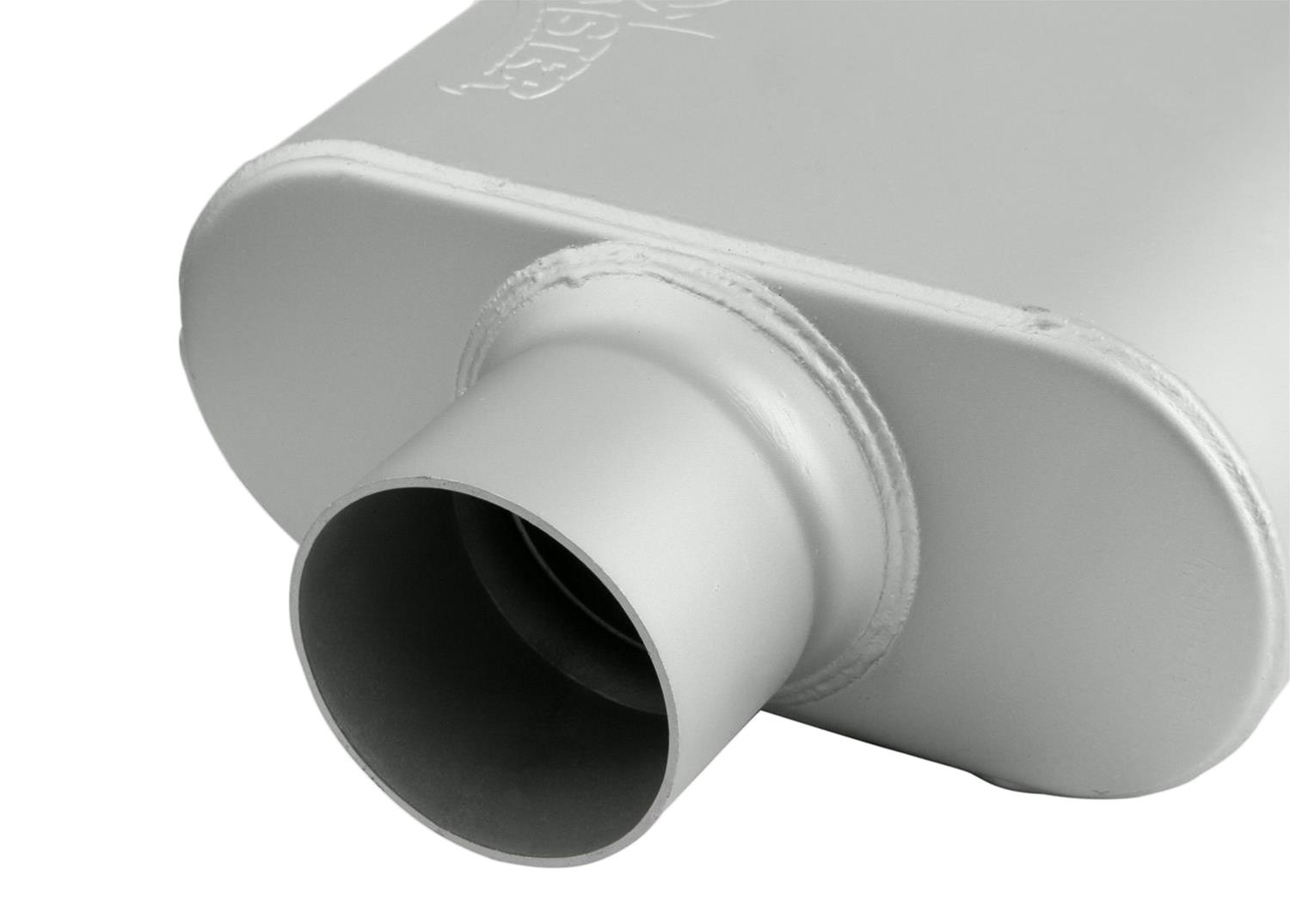 FlowMonster 1-Chamber Steel 3 Inch Muffler 43010-FM Muffler, FlowMonster, Aggressive Sound, 1-Chamber, 3.00 in. Single Inlet, 3.00 in. Single Outlet, Steel, Aluminized, Universal, Each thumbnail 5