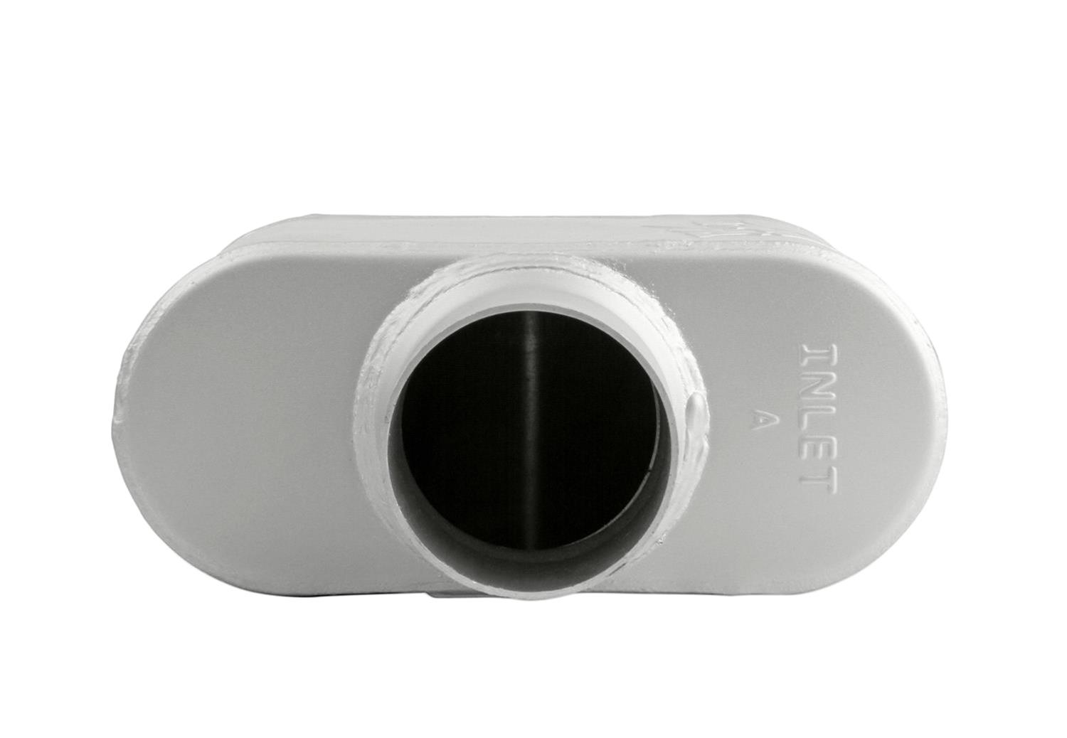 FlowMonster 1-Chamber Steel 3 Inch Muffler 43010-FM Muffler, FlowMonster, Aggressive Sound, 1-Chamber, 3.00 in. Single Inlet, 3.00 in. Single Outlet, Steel, Aluminized, Universal, Each thumbnail 7