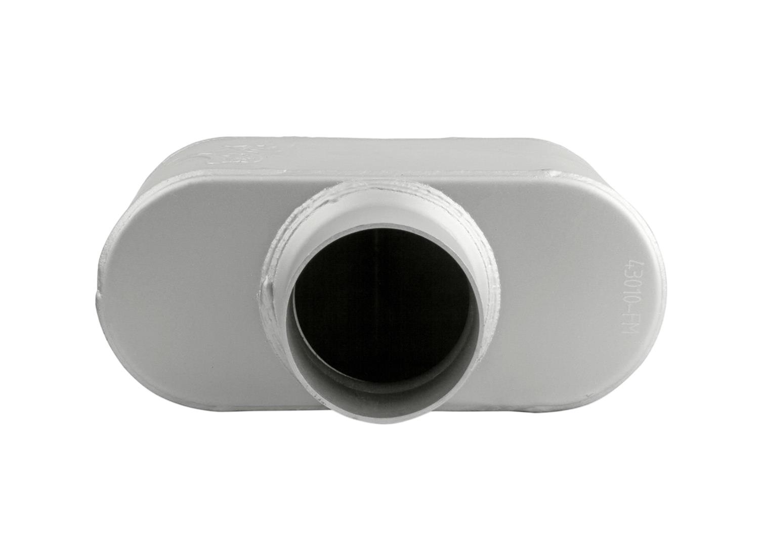 FlowMonster 1-Chamber Steel 3 Inch Muffler 43010-FM Muffler, FlowMonster, Aggressive Sound, 1-Chamber, 3.00 in. Single Inlet, 3.00 in. Single Outlet, Steel, Aluminized, Universal, Each thumbnail 6