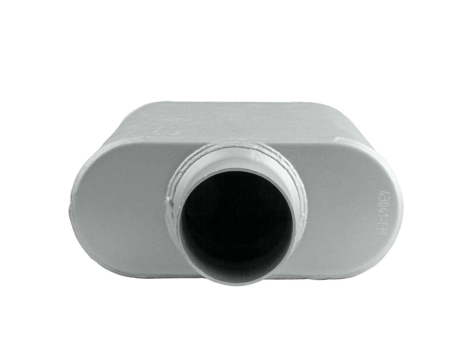 FlowMonster 2-Chamber Steel 3 Inch Muffler 43041-FM Muffler, FlowMonster, Aggressive Sound, 2-Chamber, 3.00 in. Single Inlet, 3.00 in. Single Outlet, Steel, Aluminized, Universal, Each thumbnail 8
