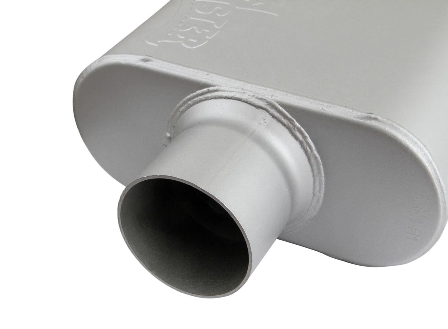FlowMonster 2-Chamber Steel 3 Inch Muffler 43041-FM Muffler, FlowMonster, Aggressive Sound, 2-Chamber, 3.00 in. Single Inlet, 3.00 in. Single Outlet, Steel, Aluminized, Universal, Each thumbnail 4