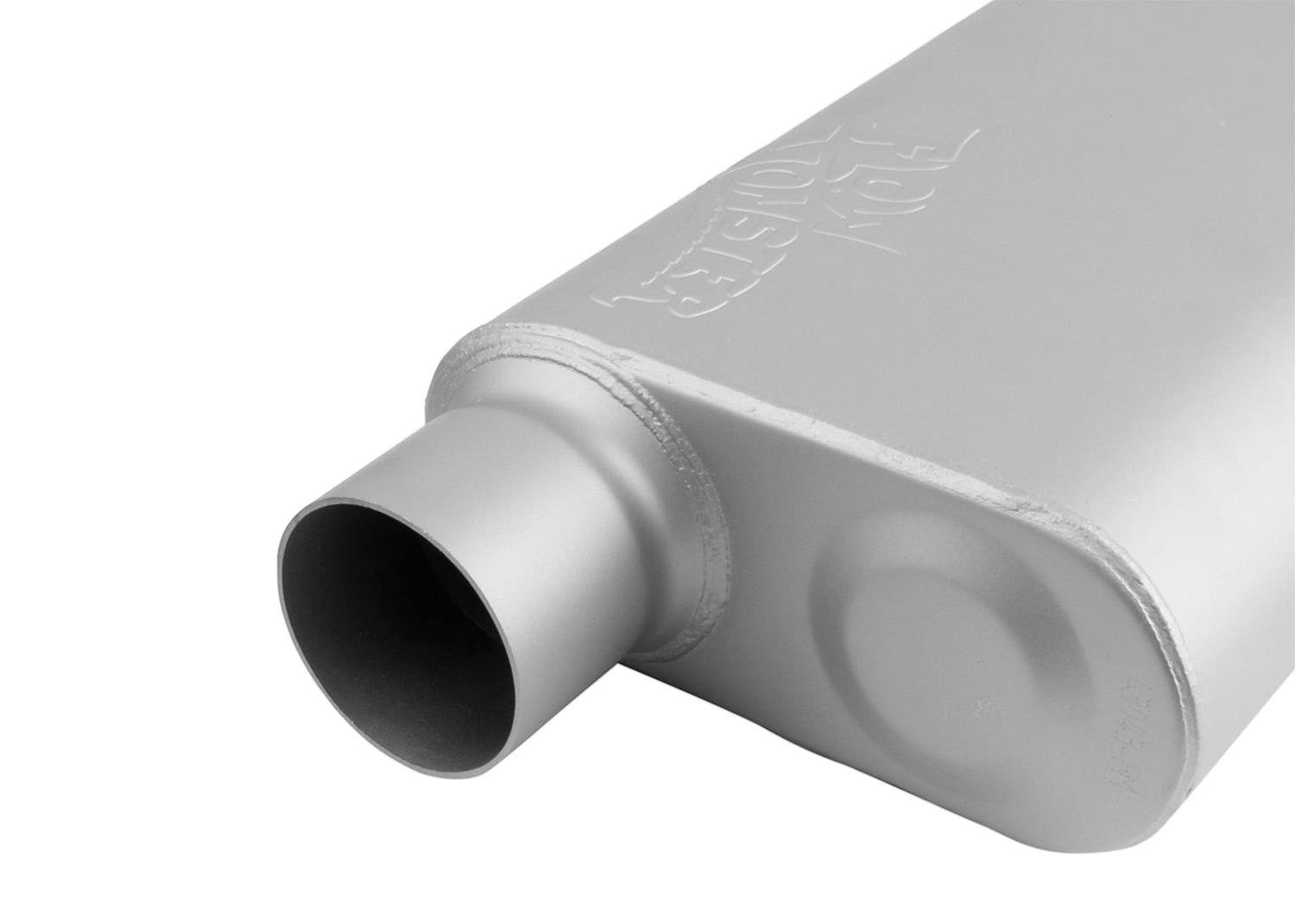 FlowMonster 2-Chamber Steel 3 Inch Muffler 43043-FM Muffler, FlowMonster, Aggressive Sound, 2-Chamber, 3.00 in. Single Inlet, 3.00 in. Single Outlet, Steel, Aluminized, Universal, Each thumbnail 4