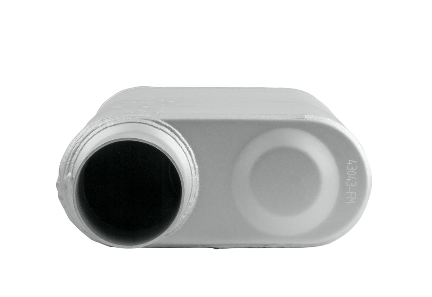 FlowMonster 2-Chamber Steel 3 Inch Muffler 43043-FM Muffler, FlowMonster, Aggressive Sound, 2-Chamber, 3.00 in. Single Inlet, 3.00 in. Single Outlet, Steel, Aluminized, Universal, Each thumbnail 8
