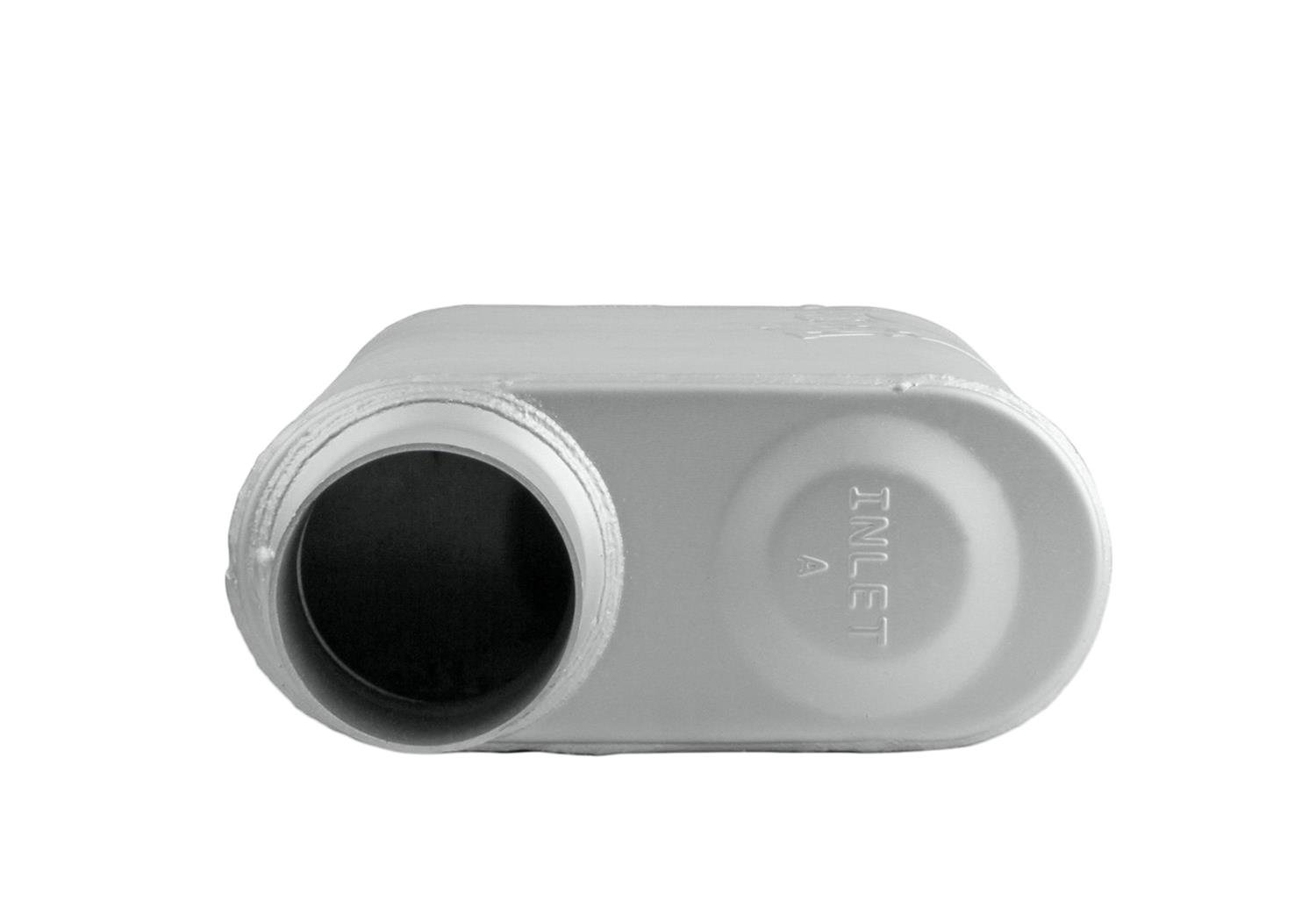 FlowMonster 2-Chamber Steel 3 Inch Muffler 43043-FM Muffler, FlowMonster, Aggressive Sound, 2-Chamber, 3.00 in. Single Inlet, 3.00 in. Single Outlet, Steel, Aluminized, Universal, Each thumbnail 7