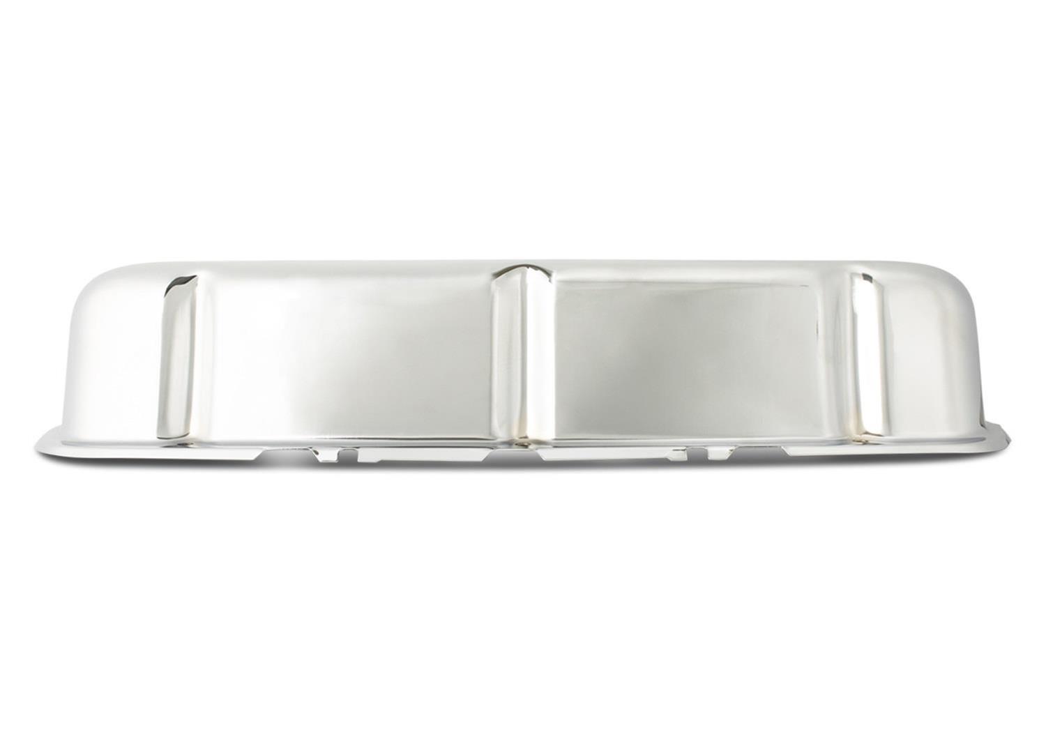 Ford Racing Ford Mustang Logo Stamped Steel Chrome Valve Covers thumbnail 5