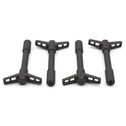 Ford Racing Black Crinkle Finish Valve Cover Hold Down Wing Nuts