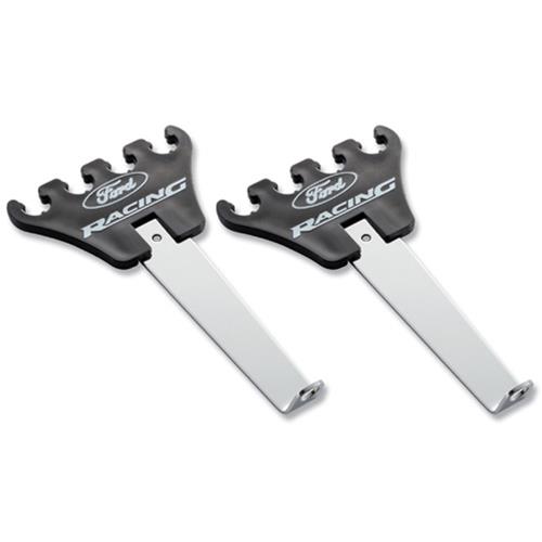 Ford Racing Logo Wire Loom Chrome Base/Black