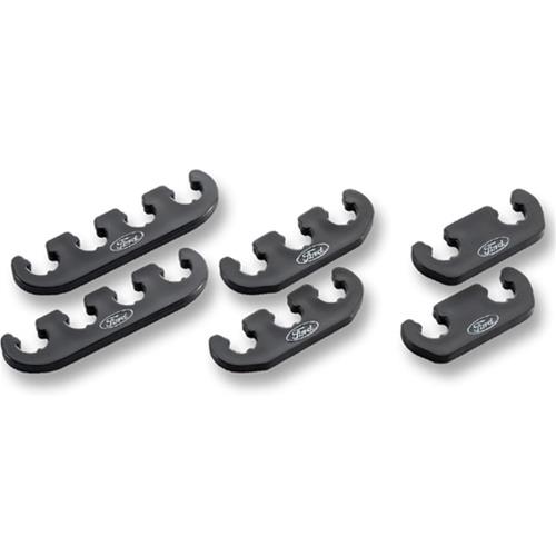 Ford Racing Wire Dividers 4 to 3 to 2 - Black w/ White Ford Logo