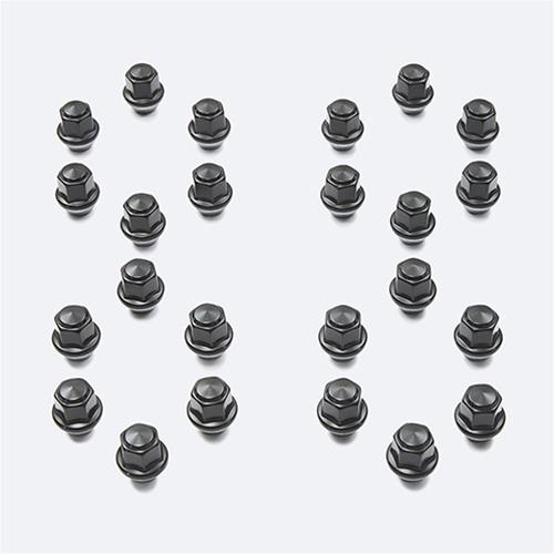 Ford Racing M12 x 1.5 Black Lug Nut - Set of 24