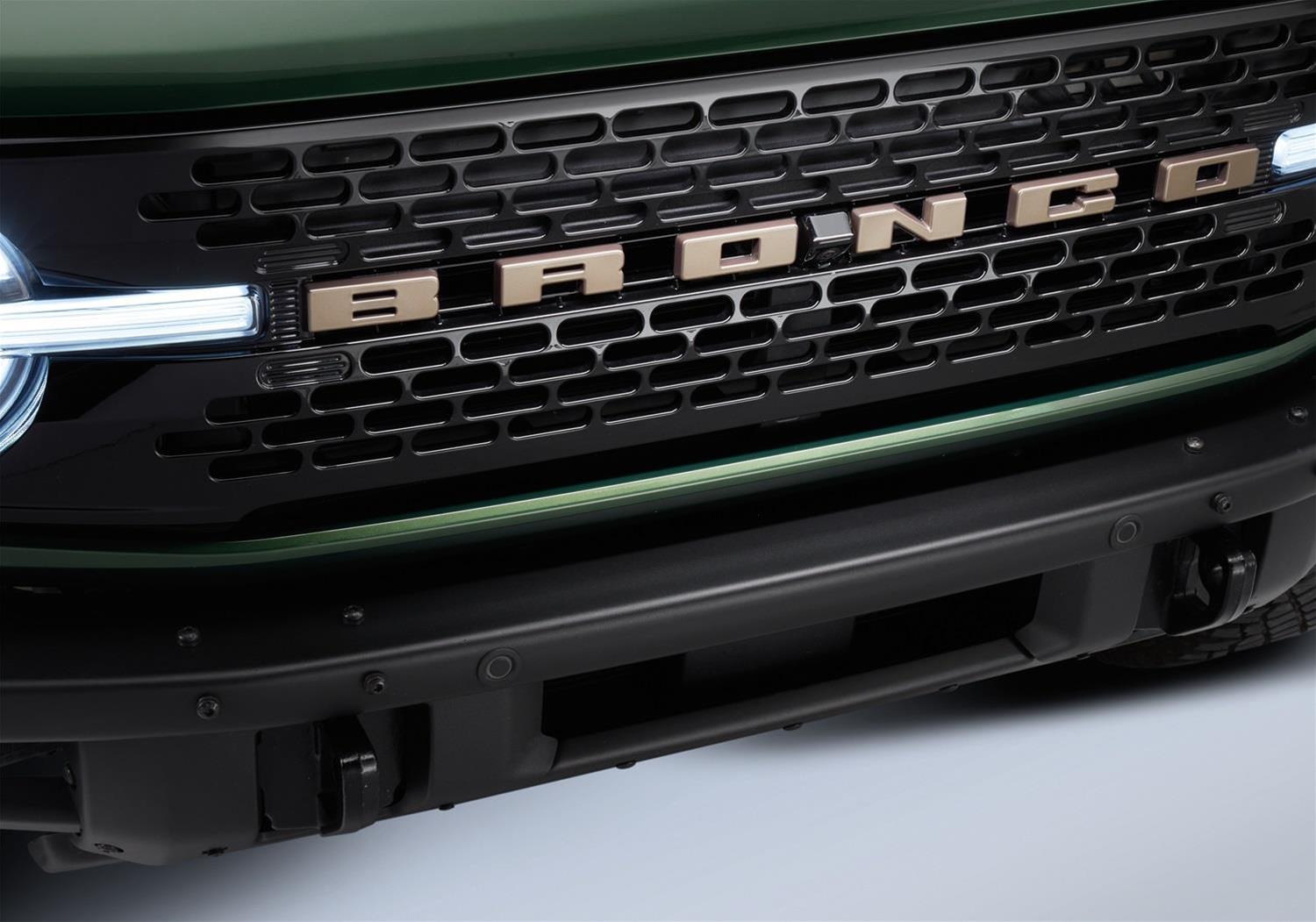 Ford Racing 2021+ Bronco Grille Lettering Overlay Kit - Bronze thumbnail 2