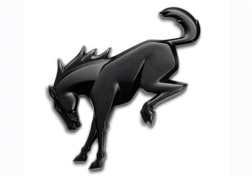 Ford Racing Bronco Rear Emblem - Matte Black thumbnail 2