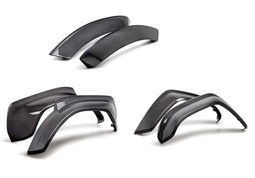 Ford Racing 22-24 Bronco Raptor Carbon Fiber Fender Flare Set - Gloss Finish thumbnail 4