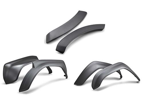 Ford Racing 22-24 Bronco Raptor Carbon Fiber Fender Flare Set - Matte thumbnail 2