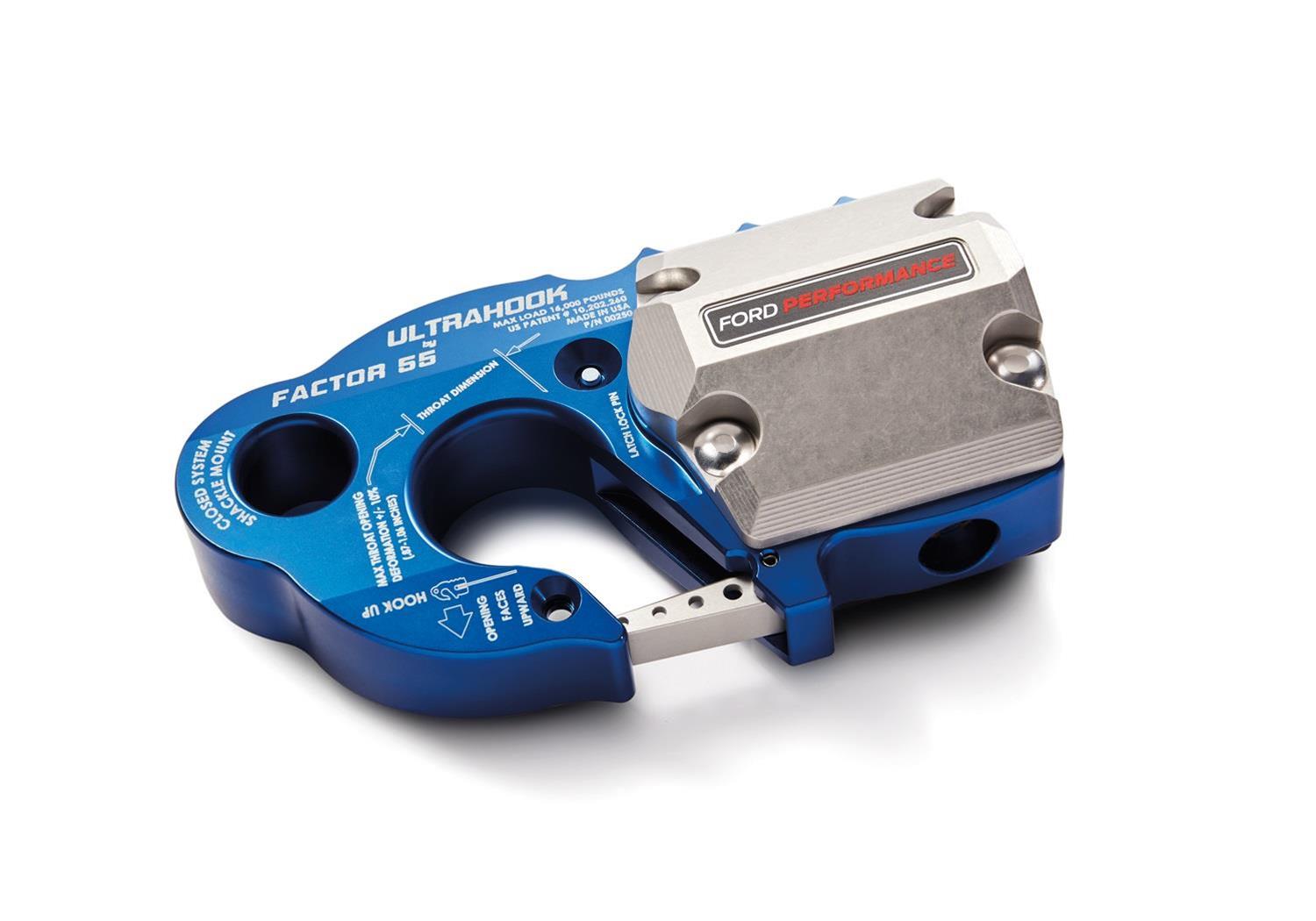 Ford Racing Factor 55 UltraHook w/Rope Guard - Blue thumbnail 4