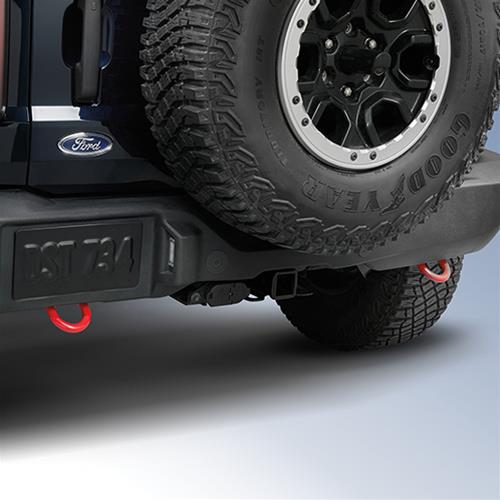 Ford Racing 21-23 Bronco Rear Tow Hook Pair - Red thumbnail 8