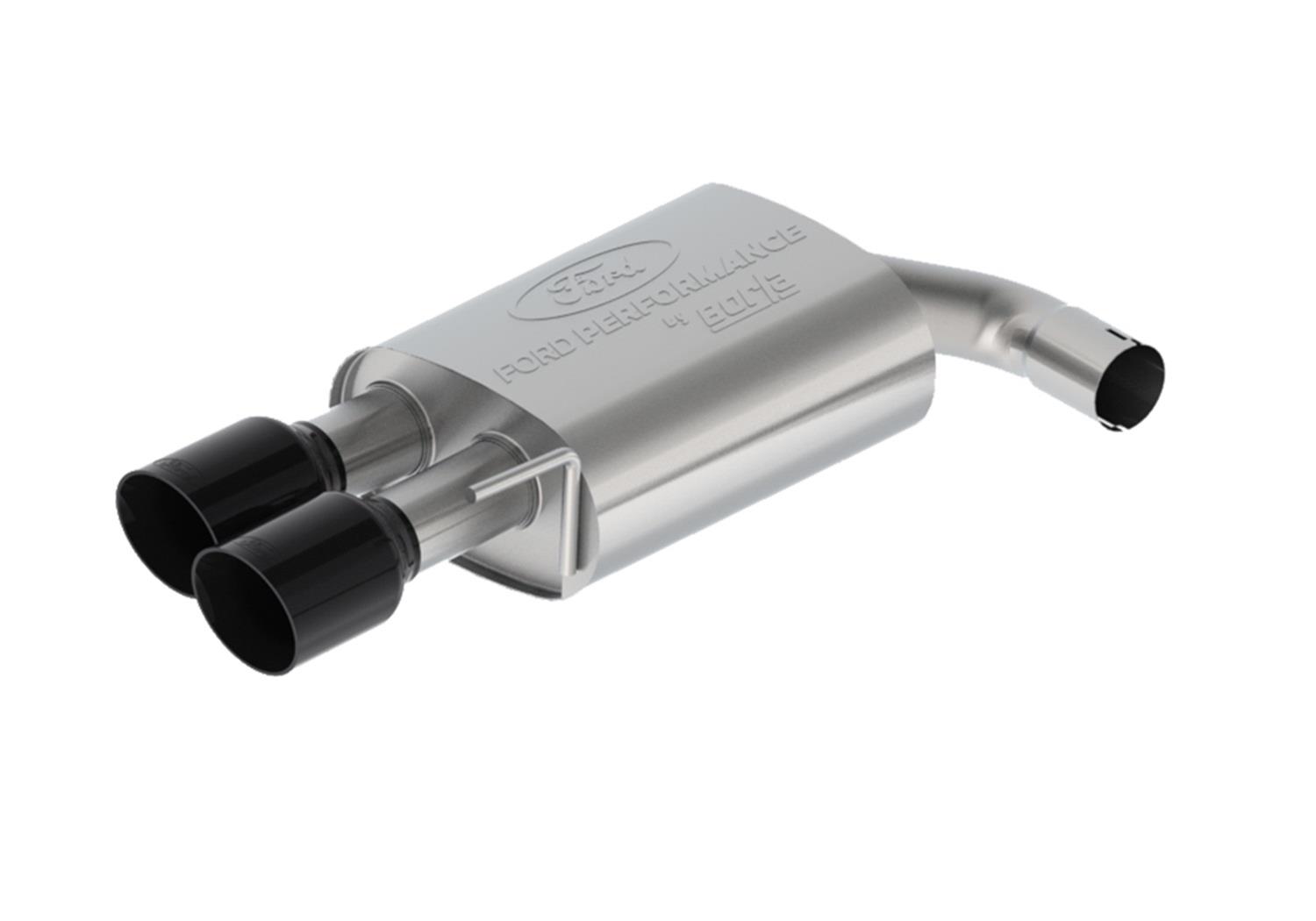 Ford Racing 2024 Mustang 2.3L Extreme Non-Active Cat-Back Exhaust w/GT Valance - Black Tip thumbnail 2
