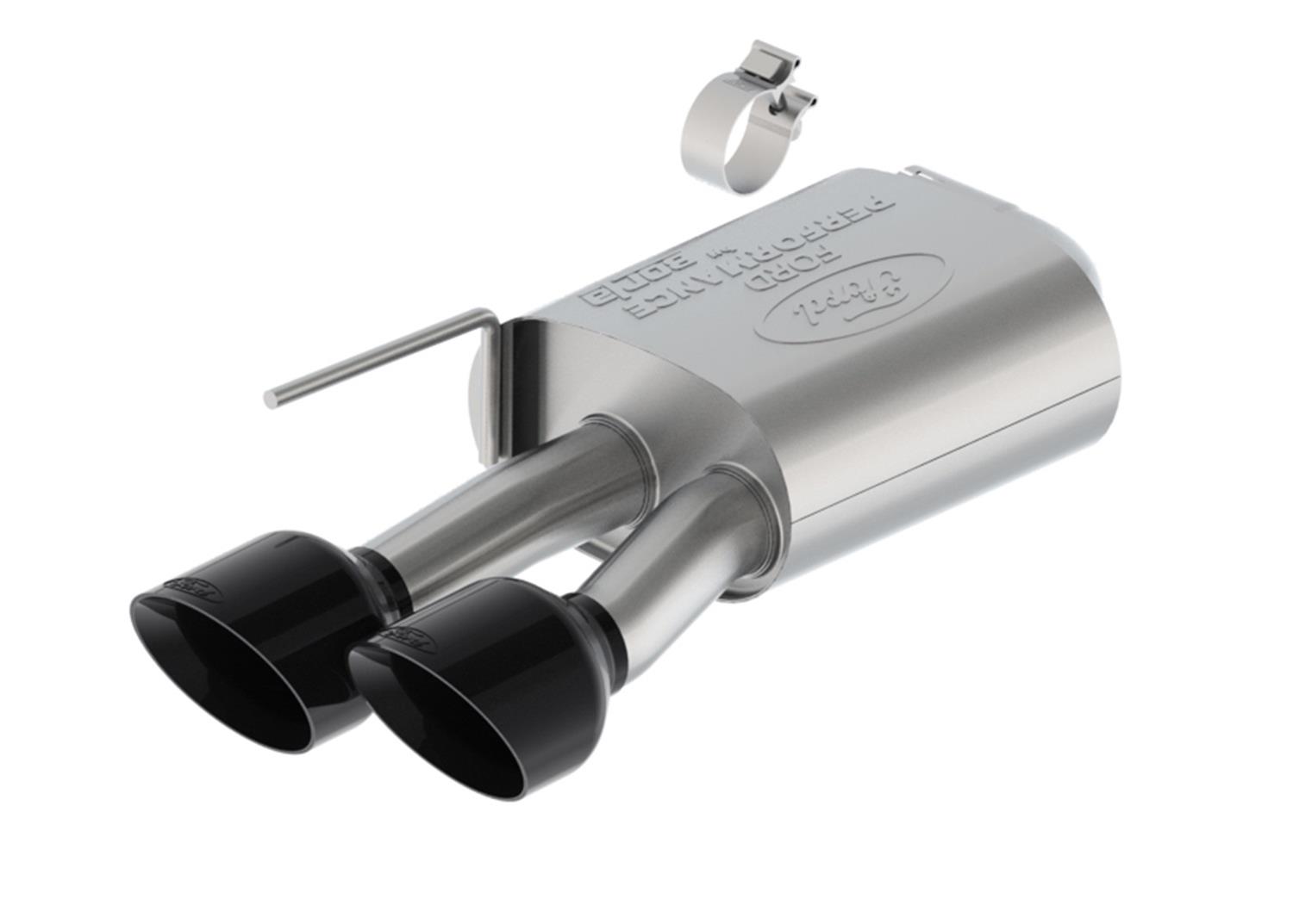 Ford Racing 2024 Mustang 5.0L Extreme Non-Active Cat-Back Exhaust w/Valance - Black Tip