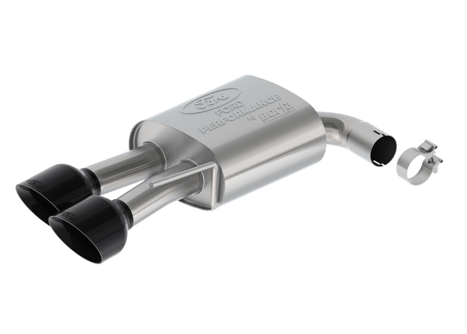 Ford Racing 2024 Mustang 5.0L Sport Non-Active Cat-Back Exhaust w/Valance - Black Tip thumbnail 2