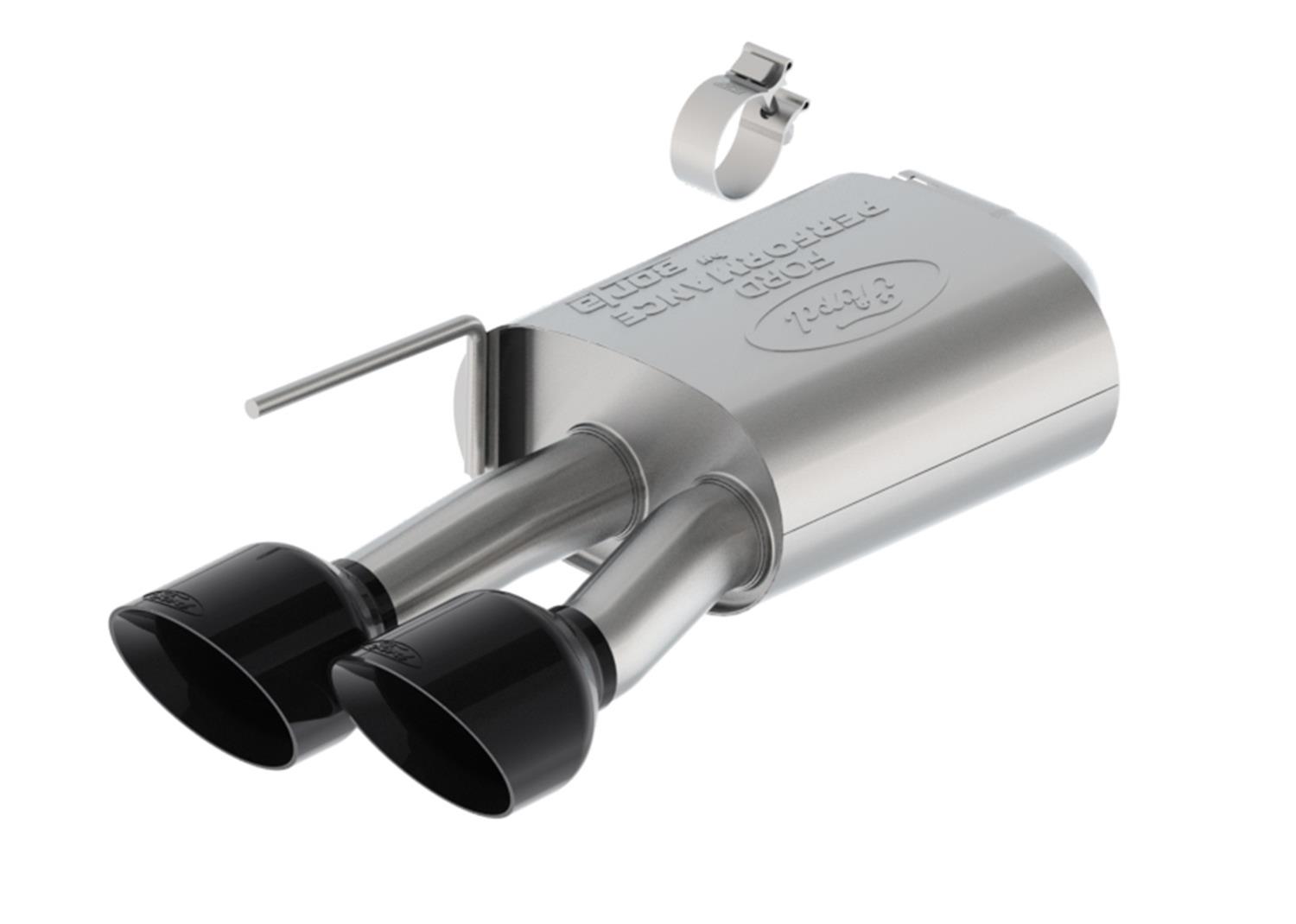 Ford Racing 2024 Mustang 5.0L Sport Non-Active Cat-Back Exhaust w/Valance - Black Tip thumbnail 3
