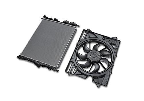 Ford Racing 2024+ Ford Mustang Dark Horse Radiator w/ Fan thumbnail 7