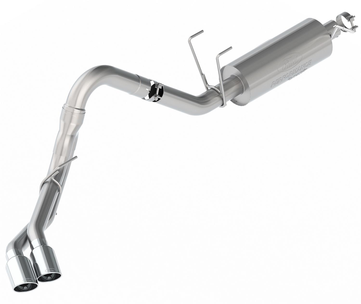 Ford Racing 20-22 Super Duty 7.3L Dual Side Exit Sport Exhaust - Chrome Tips