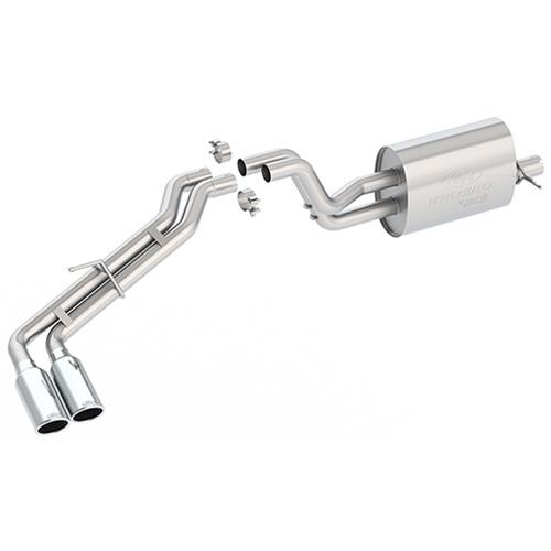 Ford Performance Parts 2019 Ranger Sport Exhaust Systems for 2019-2022 RANGER - M-5200-RA23SC System, Cat-Back, 304 Stainless Steel, One Muffler, Passenger Exit, Dual 4 in. Chrome Tips, Ford, Ranger, Kit thumbnail 2