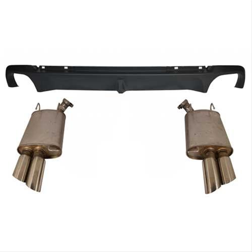 Ford Racing 2013-2014 Mustang GT Axle Back QUAD TIP Mufflers with Rear Lower VALENCE thumbnail 2