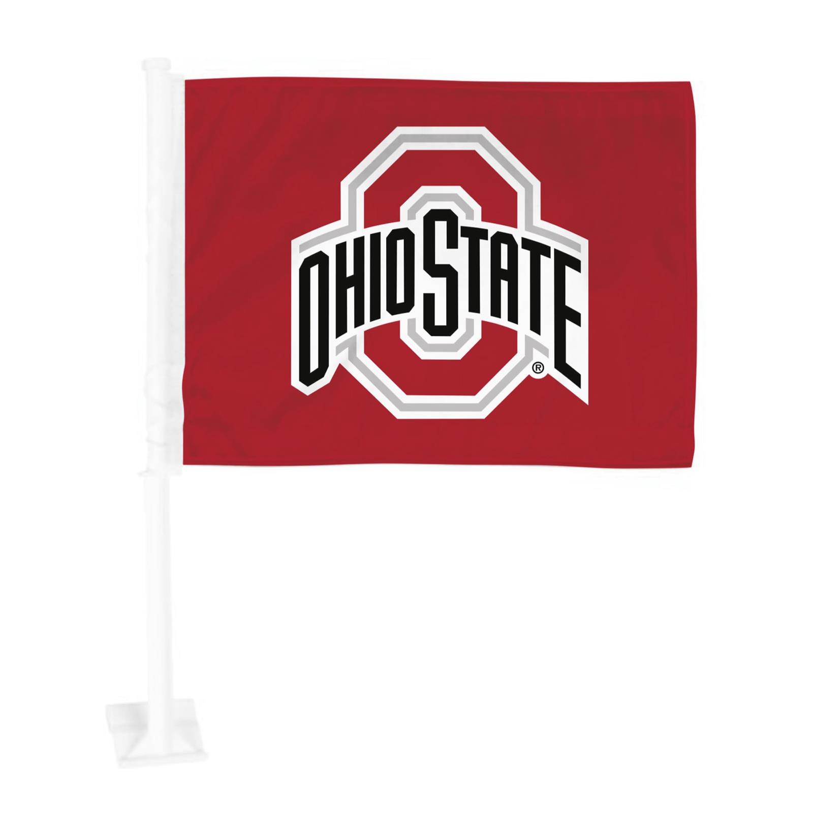 Summit Gifts 25478 Ohio State Buckeyes Car Flag