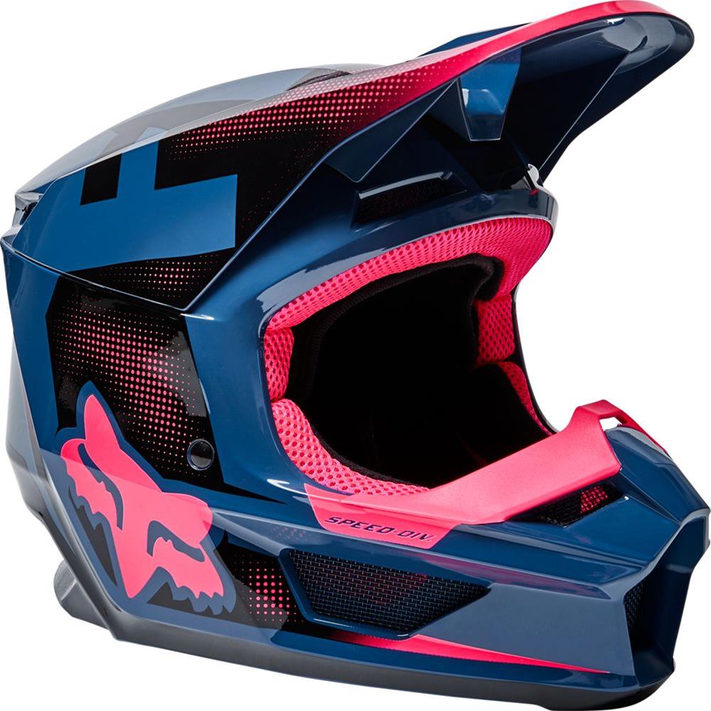 Pink fox 2024 racing helmet