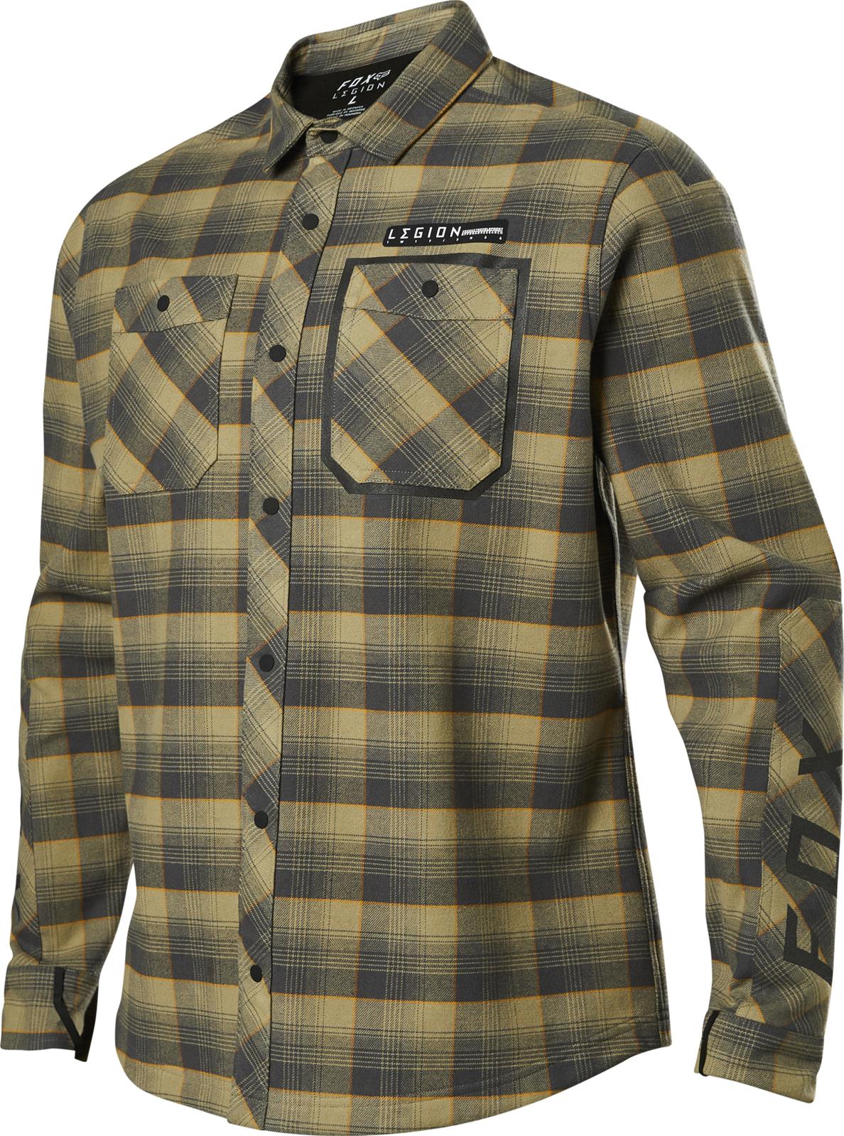 fox racing dress shirts 28581-374-XL Fox Racing Defend Drive Wind Flannel Launchdate:2025-07-24 Chiffon Colors:Sage Green ANRABESS Womens 2026 Spring Ebay Fox Racing brings you