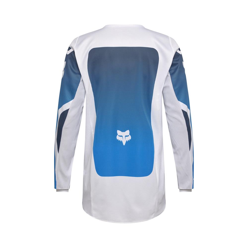 Maillot cycliste FOX blanc shirt trikot zip intégral maglia camiseta