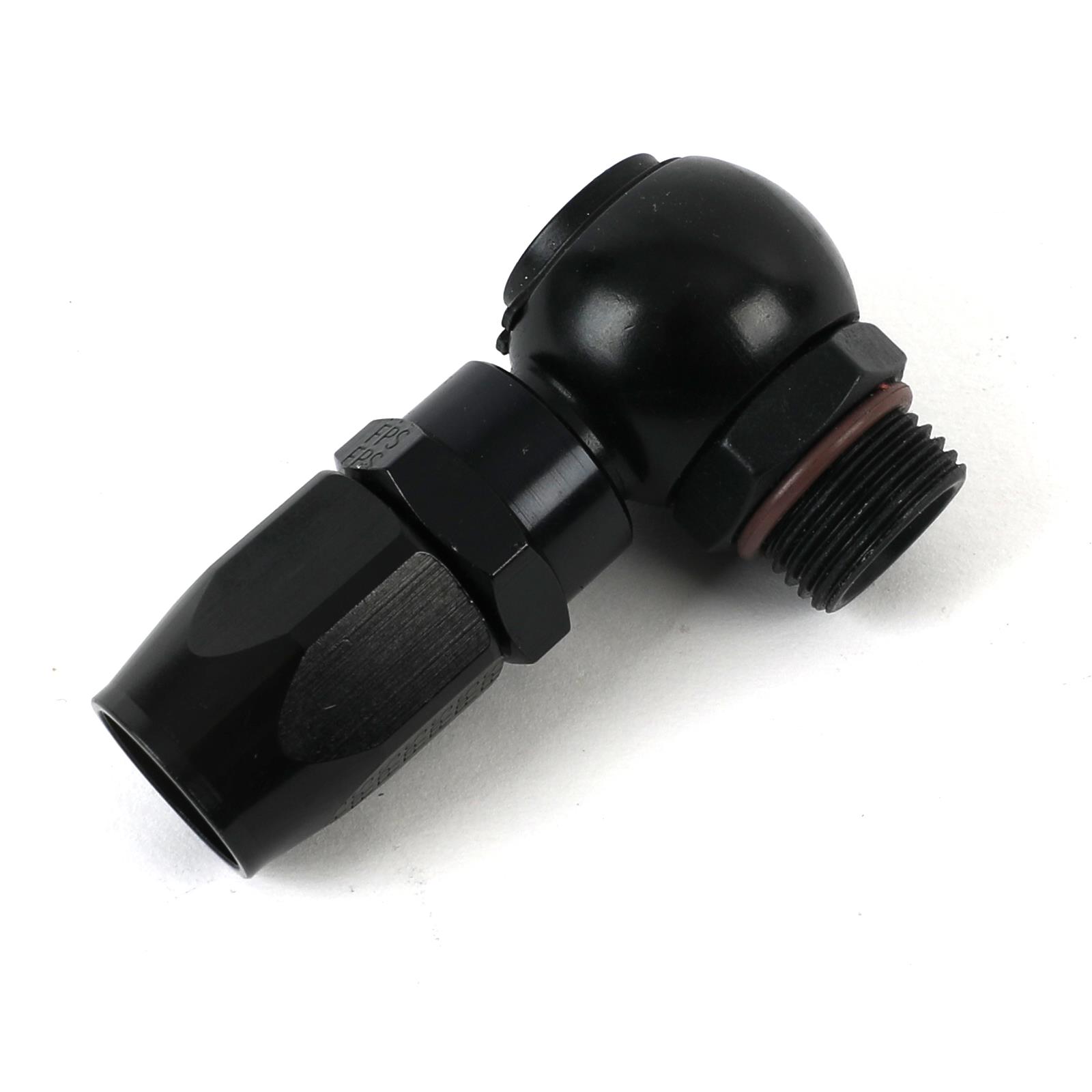 Fragola -8AN Straight Banjo Hose End - Black