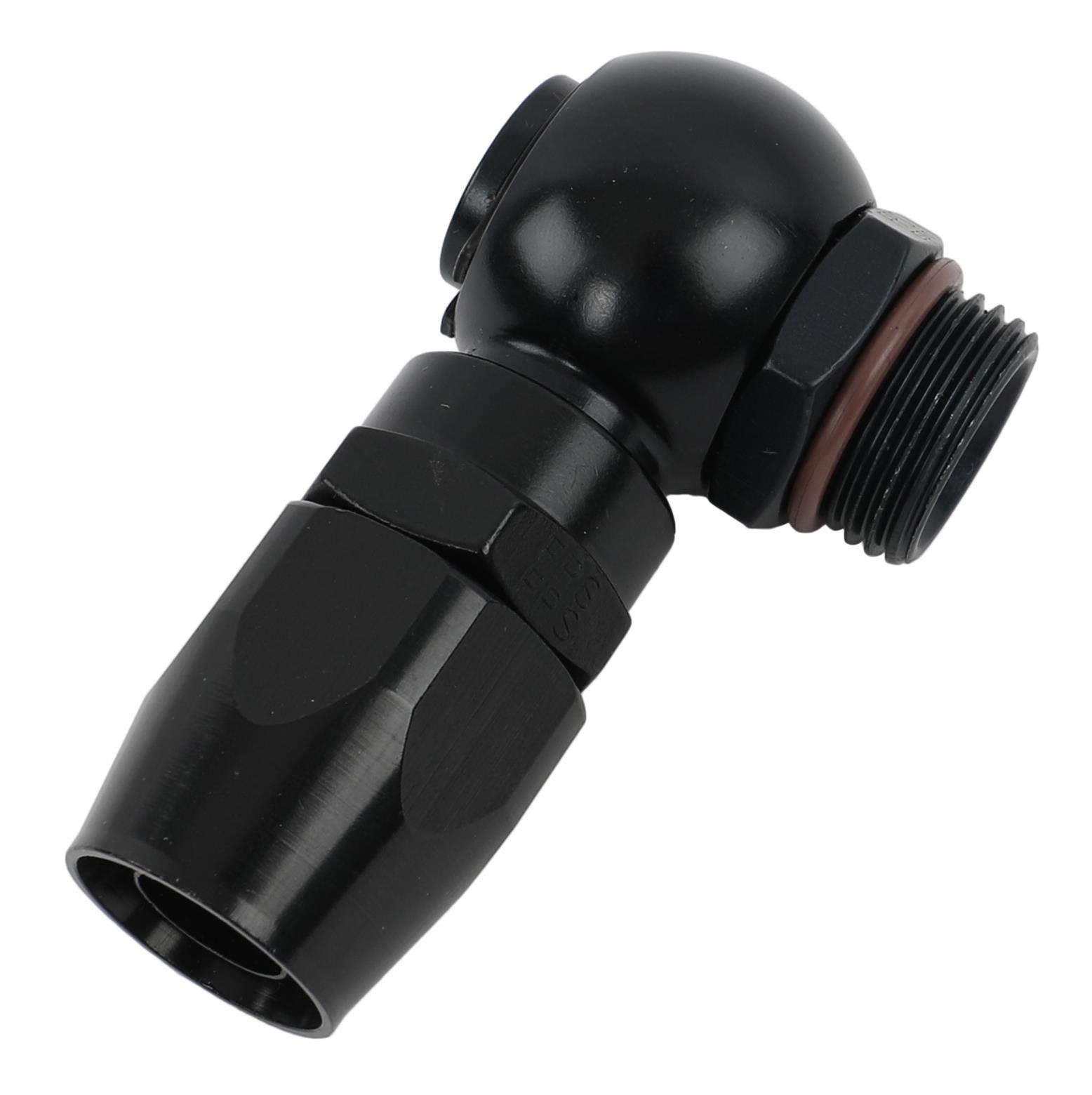 Fragola -10AN Straight Banjo Hose End - Black