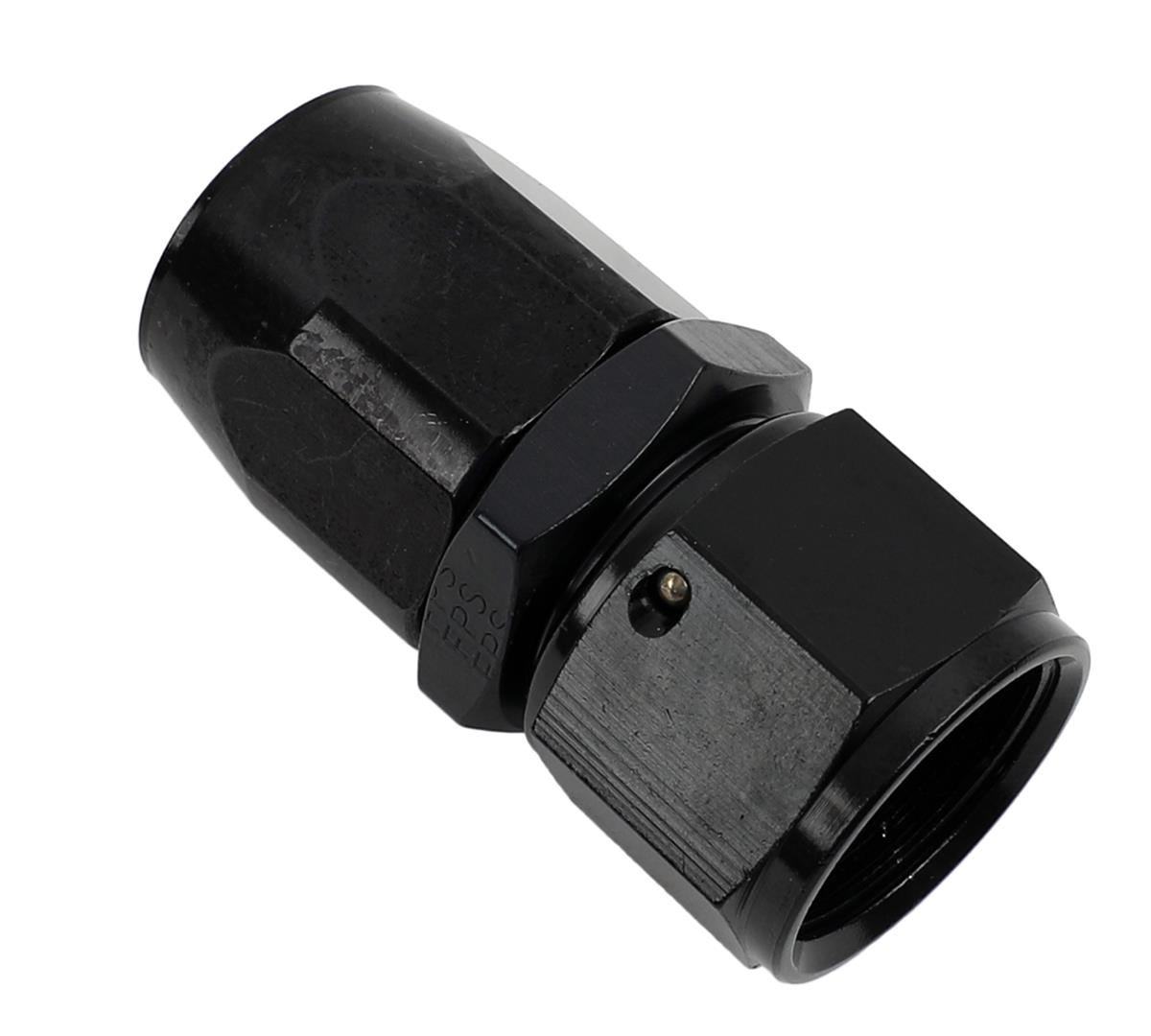 Fragola -12AN Straight Power Flow Hose End - Black
