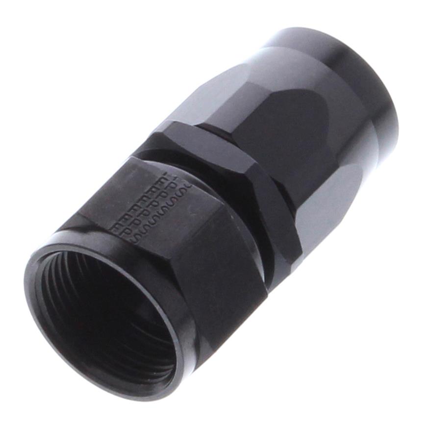 Fragola -16AN Straight Power Flow Hose End - Black
