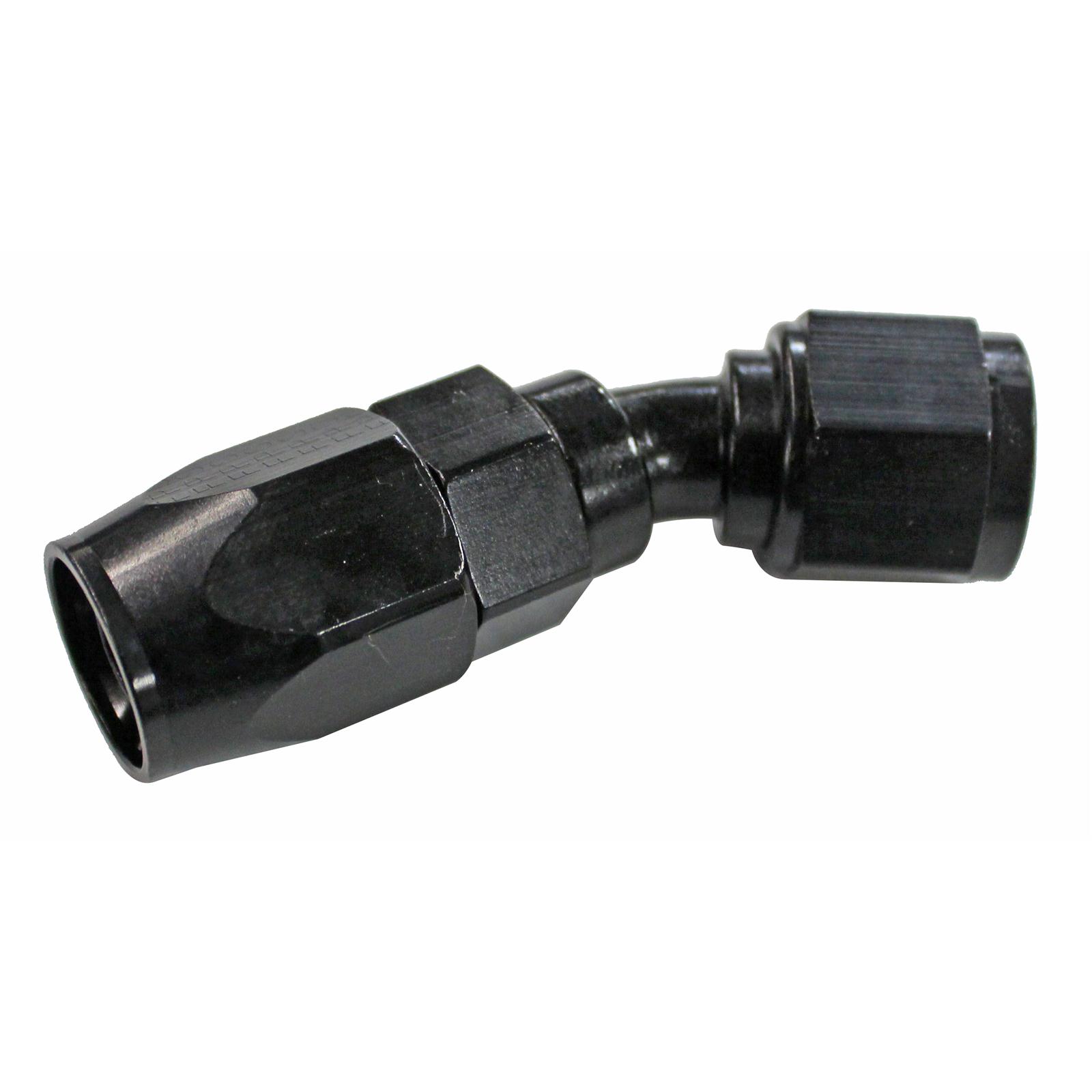 Fragola -8AN x 30 Degree Power Flow Hose End - Black