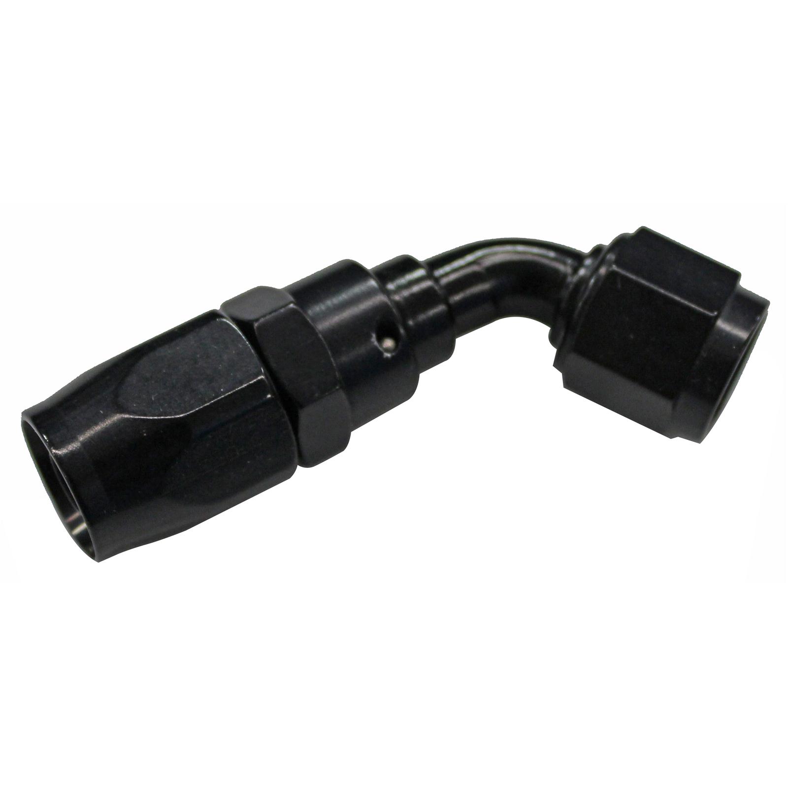 Fragola -6AN x 60 Degree Power Flow Hose End - Black