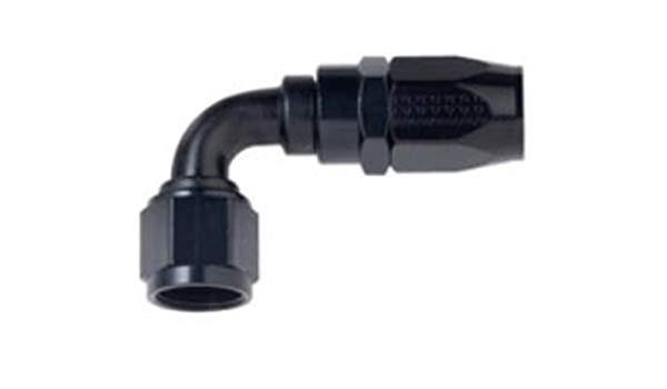 Fragola -8AN x 90 Degree Power Flow Hose End - Black