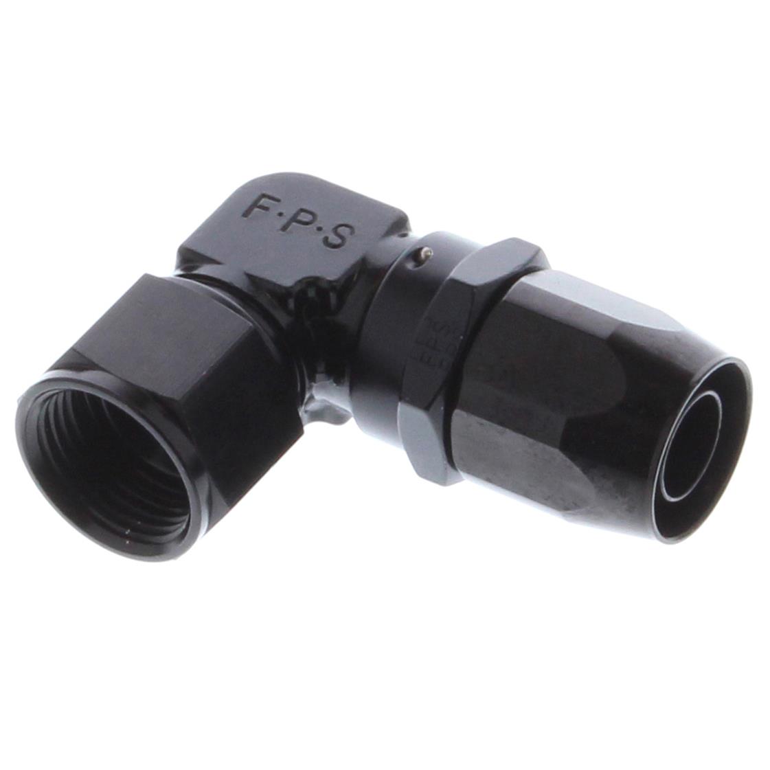 Fragola -12AN x 90 Degree Low Profile Forged Hose End - Black thumbnail 2