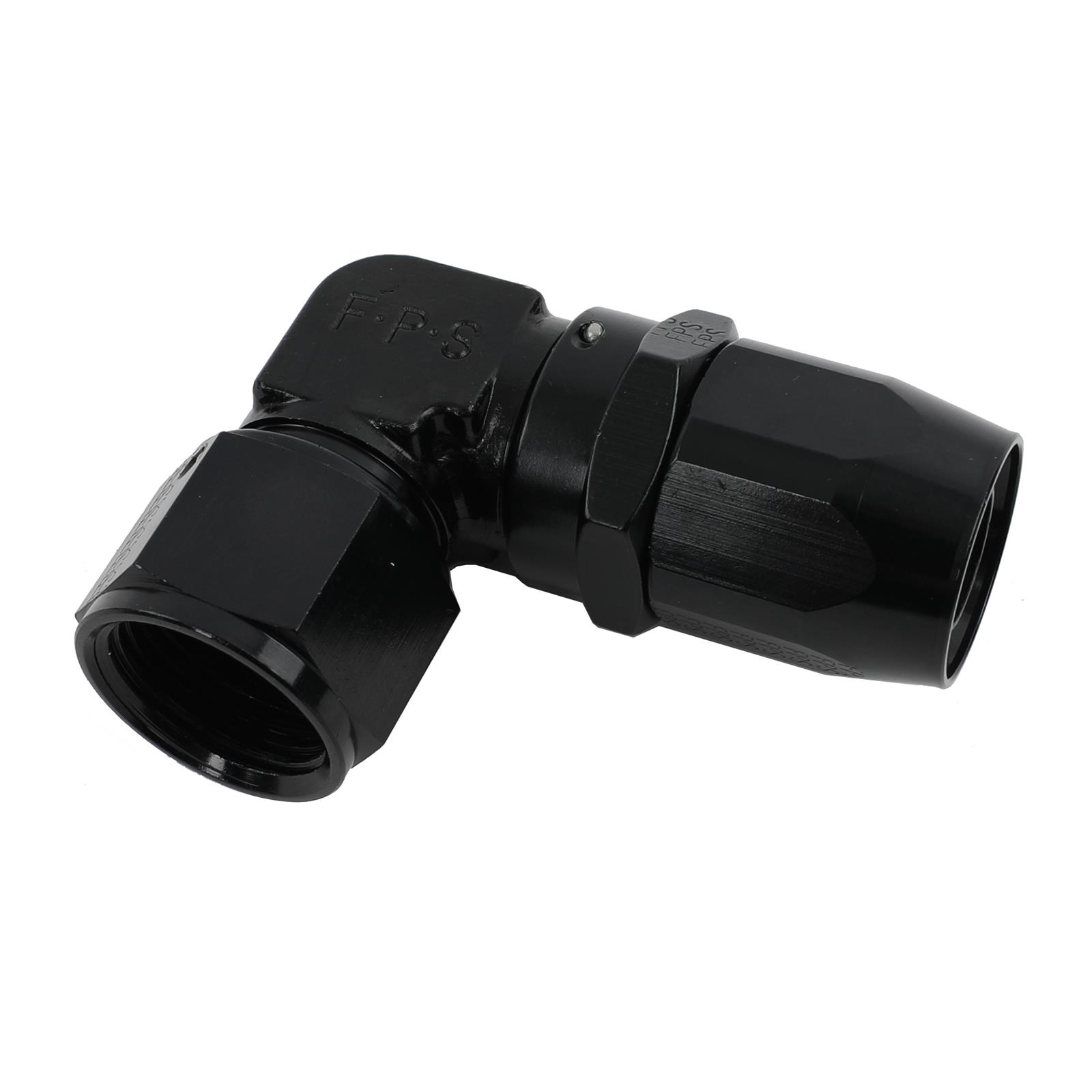 Fragola -12AN x 90 Degree Low Profile Forged Hose End - Black