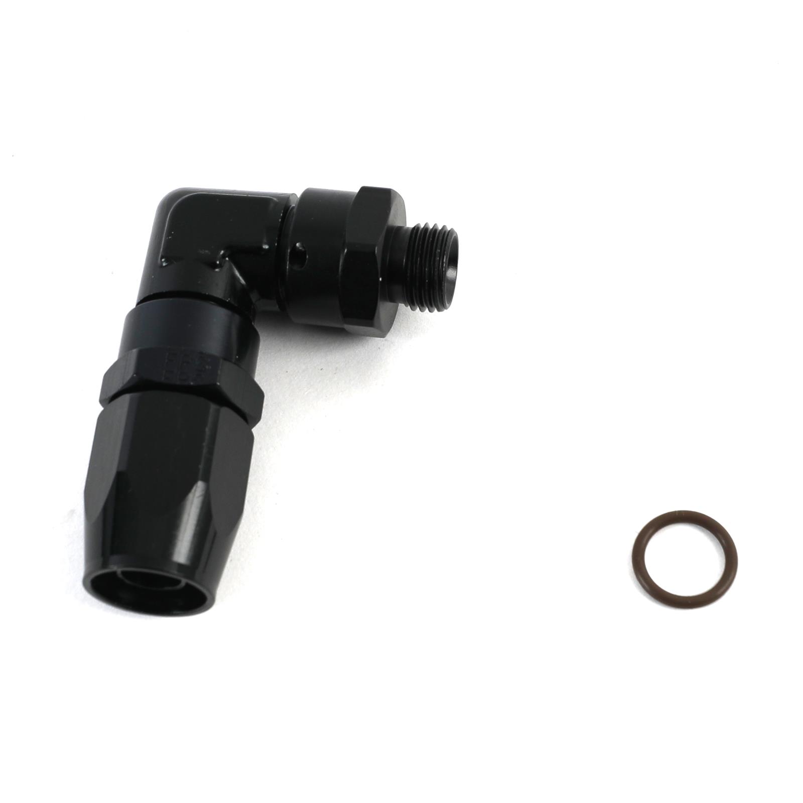 Fragola -8AN x 90 Degree x 9/16-18 (6) Hose End - Black thumbnail 2