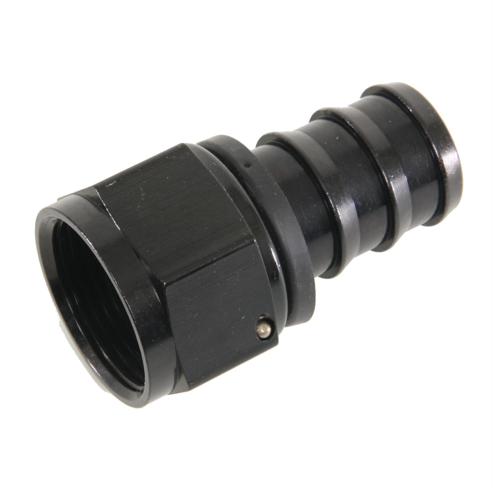 Fragola -16AN Push-Lite End Straight - Black
