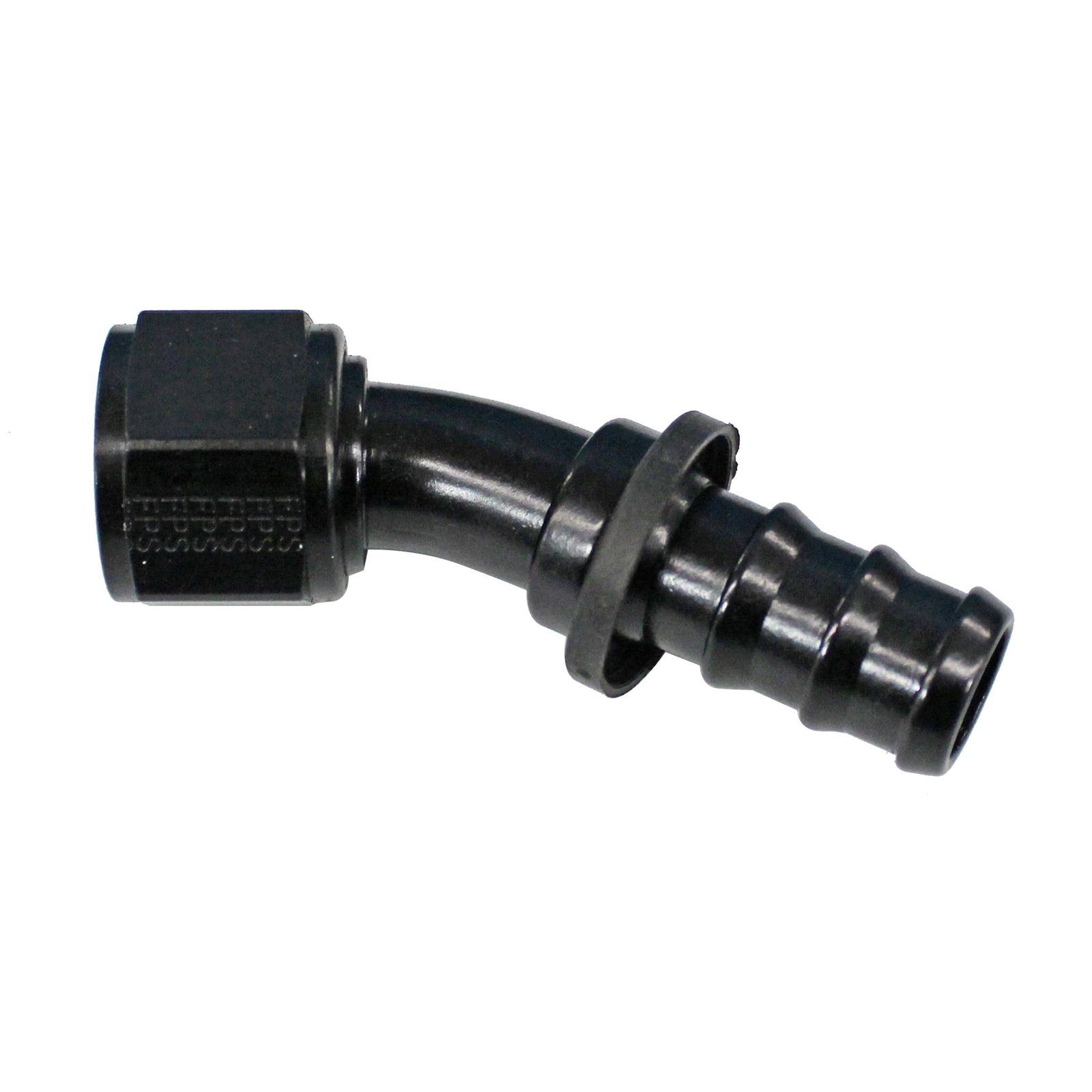Fragola -12AN Push-Lite End 30 Degree - Black
