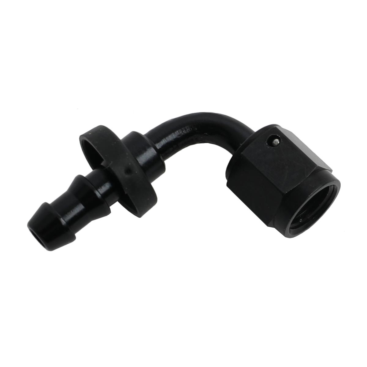 Fragola -4AN Push-Lite End 90 Degree - Black