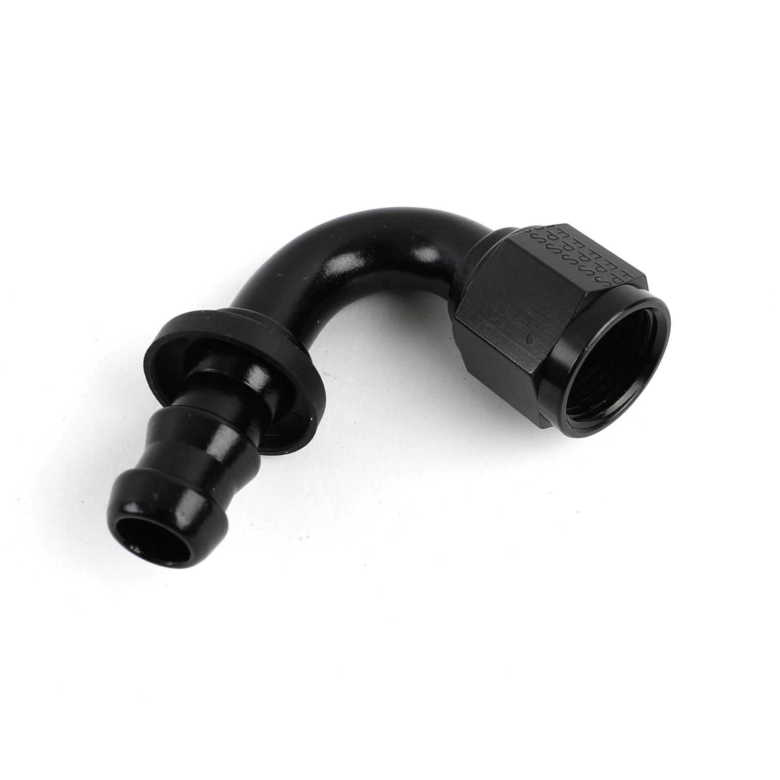 Fragola -8AN Push-Lite End 120 Degree - Black