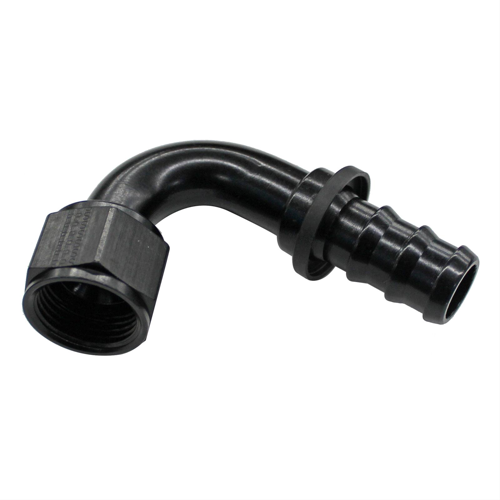 Fragola -12AN Push-Lite End 120 Degree - Black