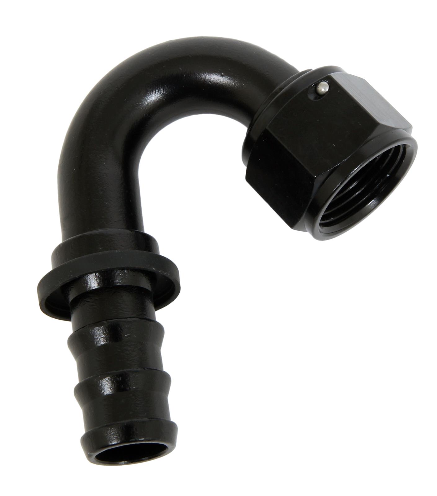 Fragola -12AN Push-Lite End 150 Degree - Black